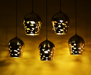 Dome Pendant Lamp Small in Cluster Sahil Sarthak